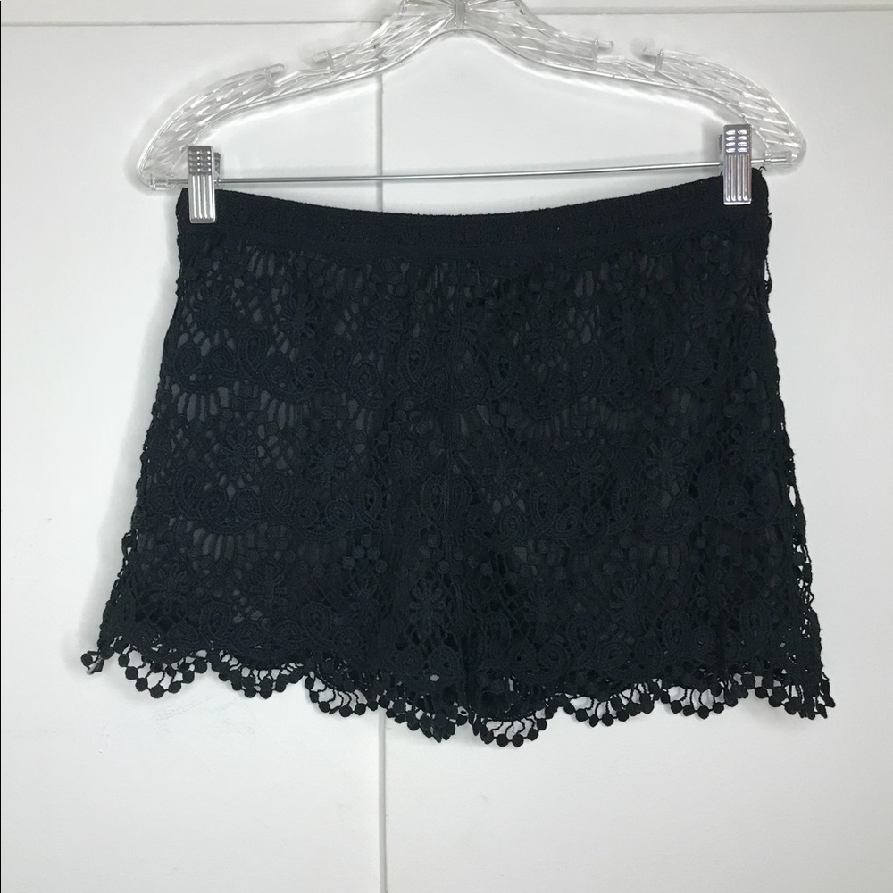 Black Lace Shorts